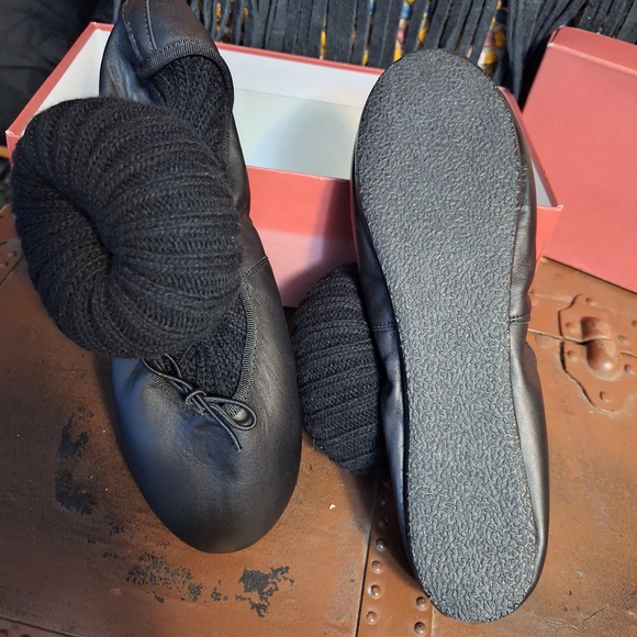 Repetto Black Leather Dance Shoes - Picture 2 of 4